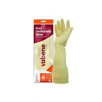 LUVA RANHURA LATEX FLEX C LONGO P VABENE