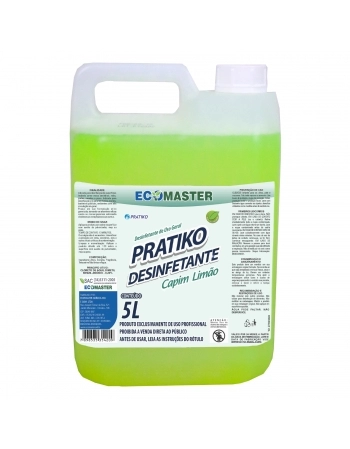 PRATIKO DESINFETANTE CAPIM LIMAO 5 LTS