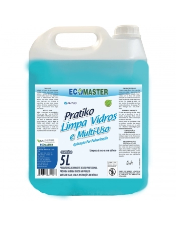 PRATIKO LIMPA VIDROS E MULTI USO 5 LTS