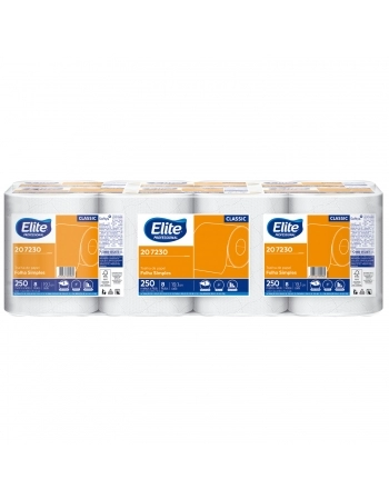 TOALHA BOBINA CLASSIC FOLHA SIMPLES 8X250
