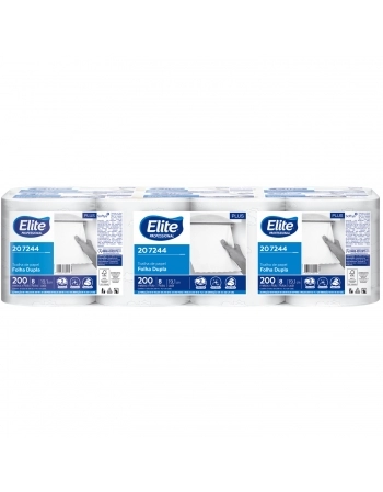 TOALHA BOBINA PLUS FOLHA DUPLA 8X200