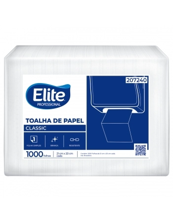 TOALHA INTERFOLHA CLASSIC FOLHA SIMPLES 12X1000