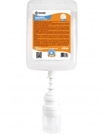 SABONETE ANTISSEPTICO ESPUMA BONZER 6X800ML