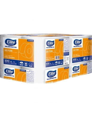 PAPEL HIGIENICO ROLO CLASSIC FOLHA SIMPLES 4X500