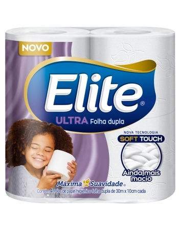 PAPEL HIGIENICO ELITE DUALETTE FOLHA DUPLA 30M 16X04
