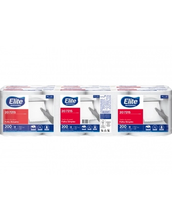 TOALHA BOBINA PLUS FOLHA SIMPLES 8X200