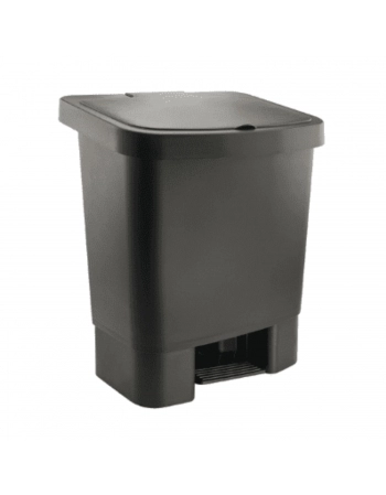 LIXEIRA DE PEDAL 25 LITROS PRETA