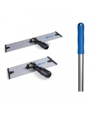 CONJ SUP PLANO ALUMINIO 46CM E CABO FOSCO ALUMINIO 150CM PUNHO AZUL