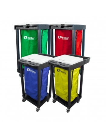 CARRO COMPACTO LIMPEZA E COLETOR LINHA UTILITY -BOLSA VERDE