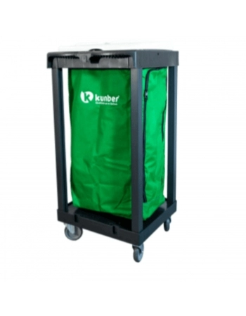 CARRO COMPACTO LIMPEZA E COLETOR LINHA UTILITY -BOLSA VERDE