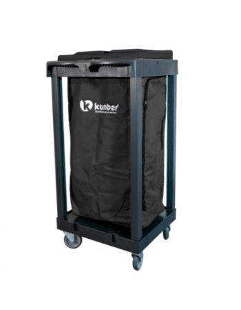 CARRO COMPACTO LIMPEZA E COLETOR LINHA UTILITY -BOLSA PRETA