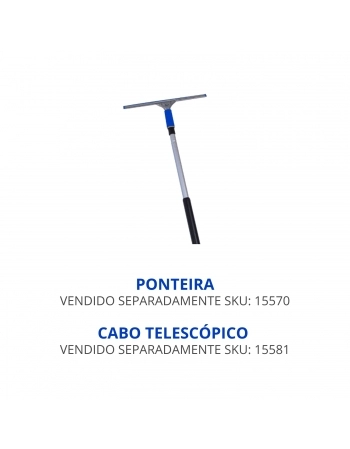 RODO LIMPA VIDROS 35CM INOX