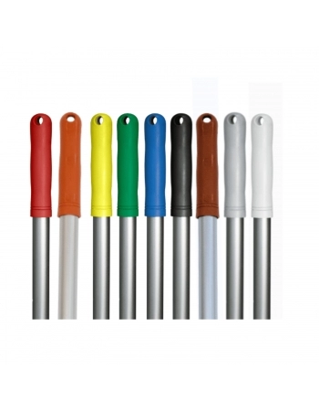 CABO ALUMINIO 140CM X 22MM COM FURO PUNHO BRANCO