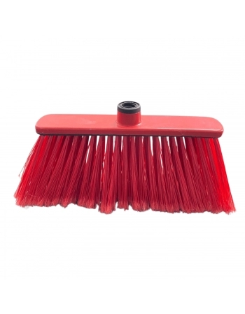 VASSOURA REFORÇADA USO GERAL VERMELHO