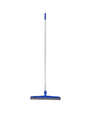 CONJ RODO PLAST 45CM E CABO 140CM ALUM ROSCA PUNHO AZUL